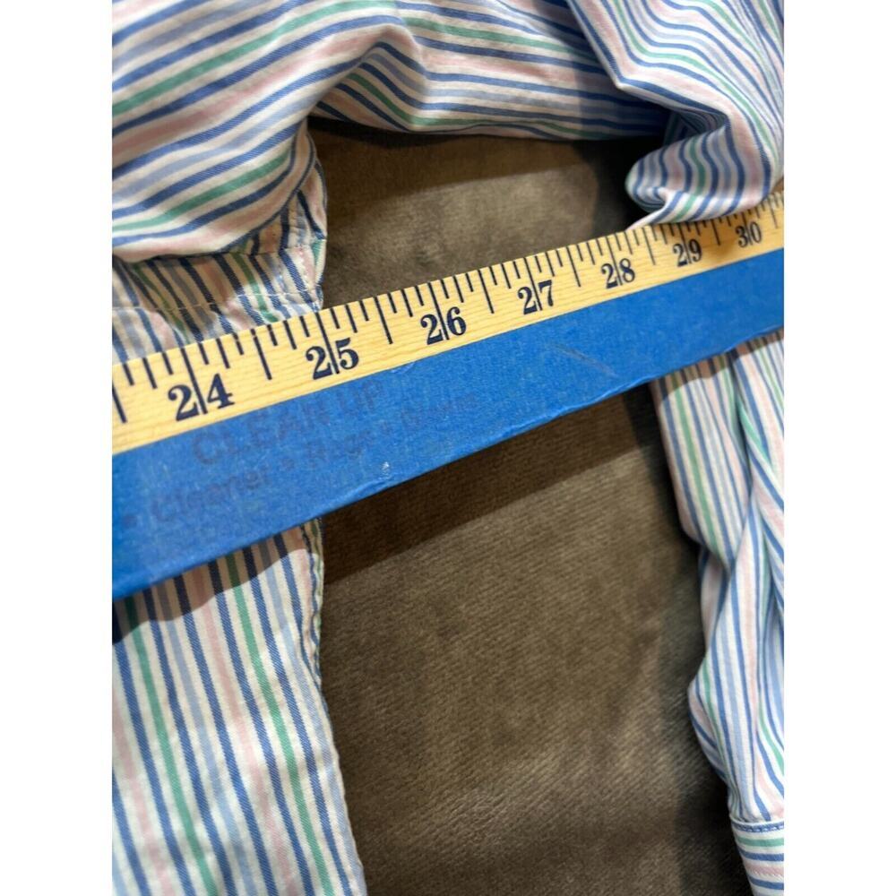 Southern Pines Shirt Men XL Button Up Long Sleeve Blue White Striped - Picture 6 of 7
